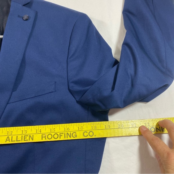 Zara man blazer Men’s 38 blue suit jacket Wool comfort - Picture 11 of 15